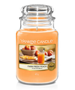 Yankee Candle Farm Fresh bei www.rtWebshop.ch - Frische Duftnoten von Pfirsich, Aprikose und Vanille verschmelzen miteinander.