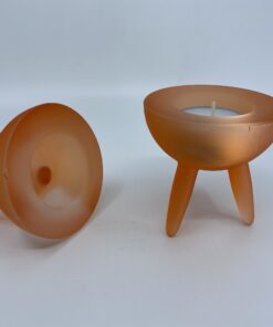 Teelichthalter Modernstyle Orange